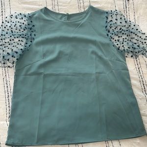SHEIN sheer dressy shirt